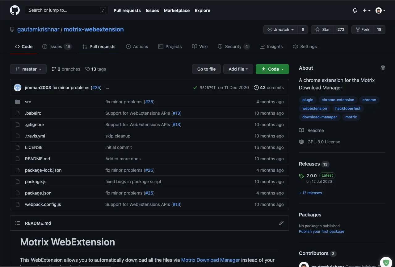 Motrix WebExtension